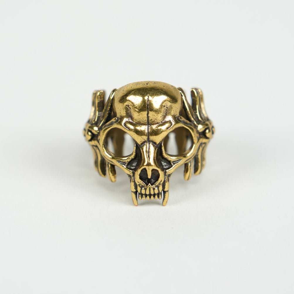 Cat Skull Bandana Ring
